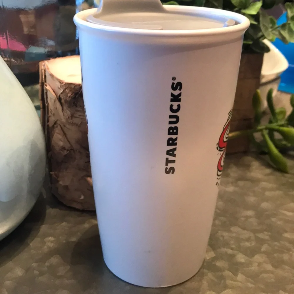 Starbucks 2017 Christmas Hand Holding Travel Mug